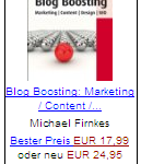 Firnkes, Michael: Blog Boosting