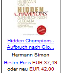 Simon, Hermann: Hidden Champions – Aufbruch nach Globalia