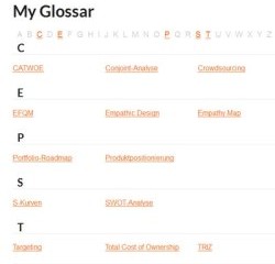 Glosssar oder Lexikon mit WordPress